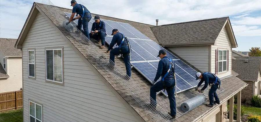 Pigeon Wire for Solar Panels in Smyrna